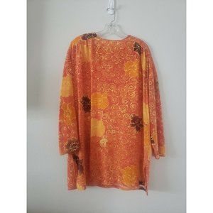 Orange Top Blouse   Free Size